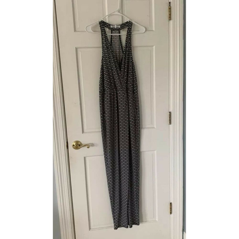 BCBGeneration Jumpsuit Black White Geometric Size Small